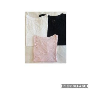 •BRAND NEW! LOFT SHORT SLEEVE BUNDLE (3 T•SHIRTS)•